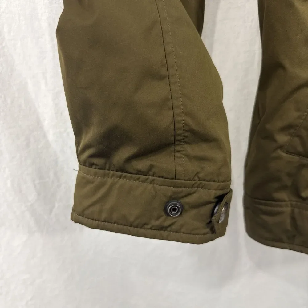 Polo Ralph Lauren Olive Green Fleece Lined Hooded Zip Jacket Mens Sz M Preppy